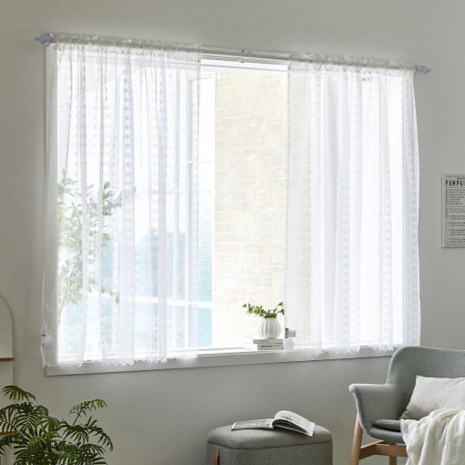 모던하우스 야탑점 데이지 레이스 창문커튼 150x150 2장세트 BL3223001