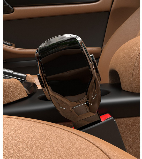 YS 고급 안전 벨트 연장 클립 2개, 아이언맨 블랙 고급 안전벨트 연장 클립