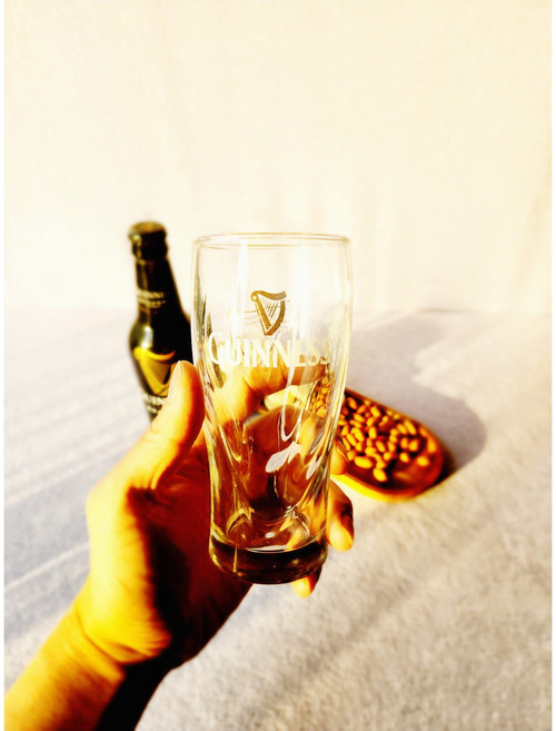 기네스 맥주잔 420ml 아일랜드 생맥주 멋진수입맥주컵 홈바 하이볼 집들이선물, 1개