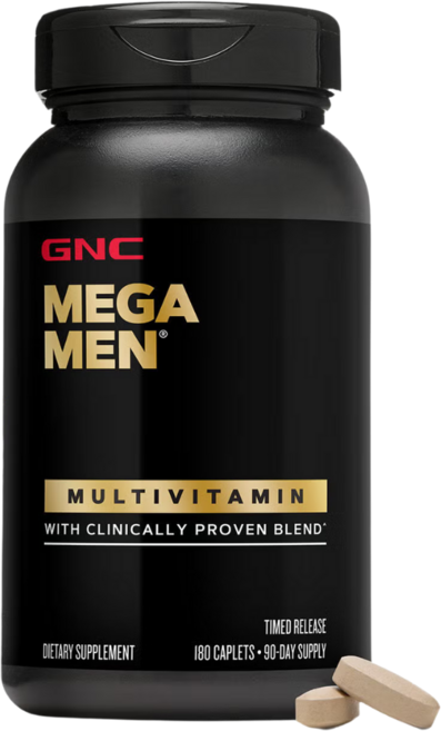 [정품 미국 직배송] GNC 메가맨 180정 (캐플렛) Mega Men 180caplets, 1개