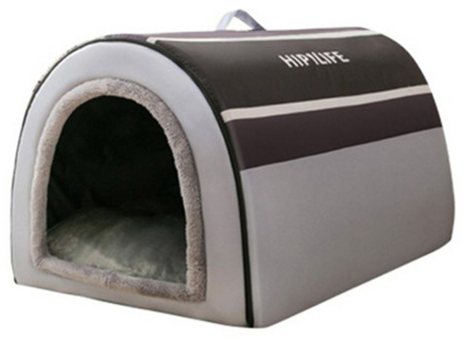 강아지 터널 하우스 방석 대형 쿠션 개집, 1개