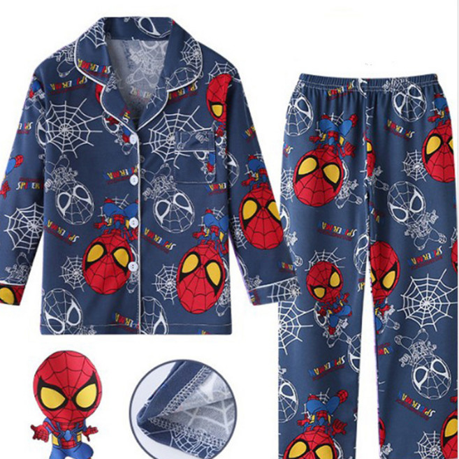 유후컴퍼니 긴팔)카라스파이더맨상하세트/아동잠옷/내복/실내복/상하복/파자마/아동내복/