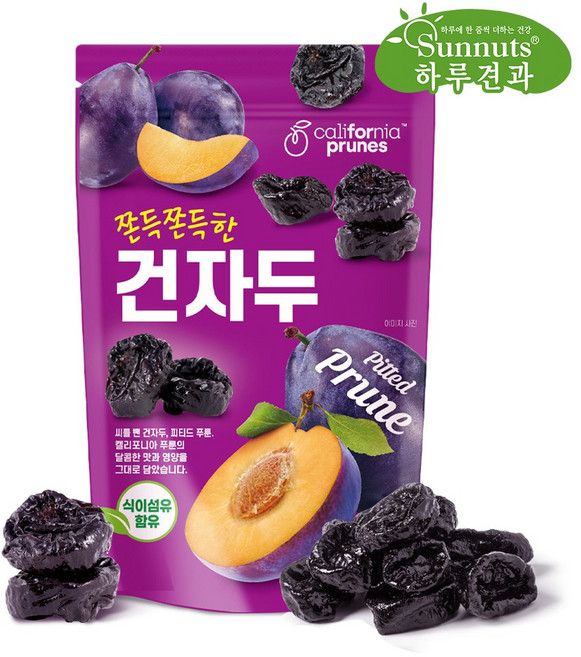 건자두200gX1봉/말랑쫀득 푸룬 건과일 과일말랭이 캘리포니아산, 1개