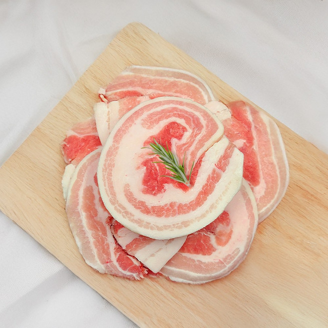 꽃삼겹 서초갈비 냉동 삼겹살 대패용 1kg, 1개