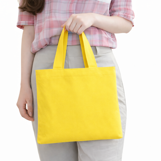 정성마켓 무지 캔버스 미니 에코백