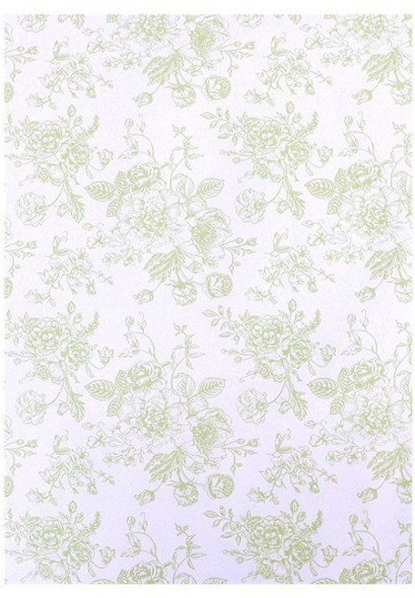 手工復古繁花藝術紙 風華紙 鮮花花束 花藝包花紙 包裝紙 乾燥花花束 DIY 花店專用資材 繁花淺綠 38*50一張, 繁花淺綠/38*50一張