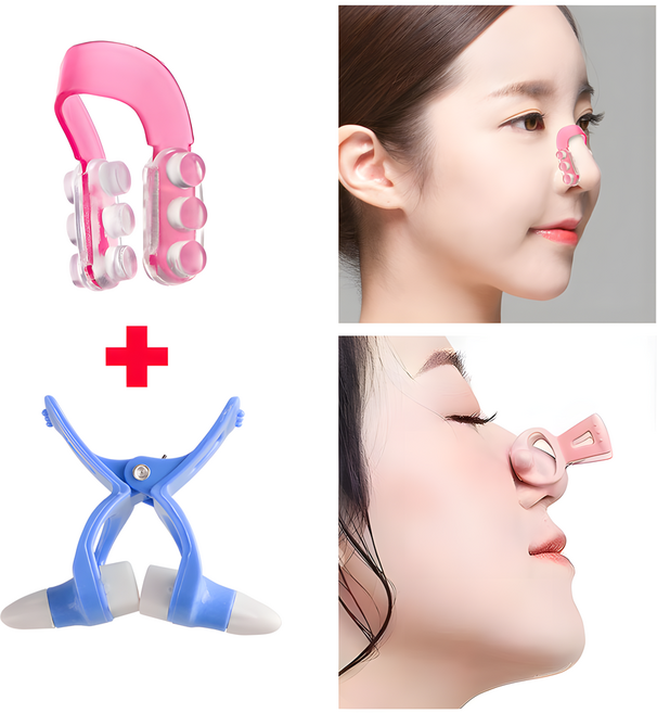 스마트에어 콧볼 축소기 콧대 교정기 세트, 1세트