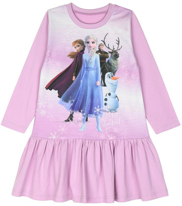 여아 아동잠옷 실내복 겨울왕국긴팔원피스_지나