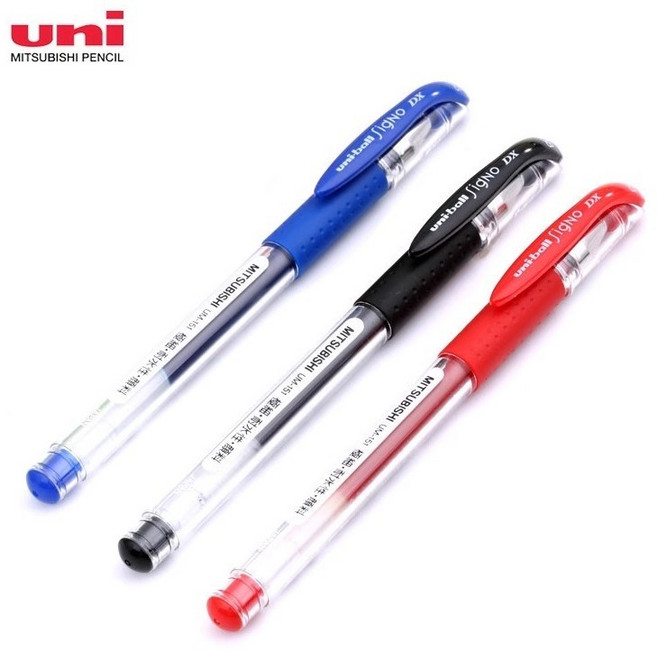 미쯔비시 유니볼 시그노 0.28mm, 검,빨,파, 1세트