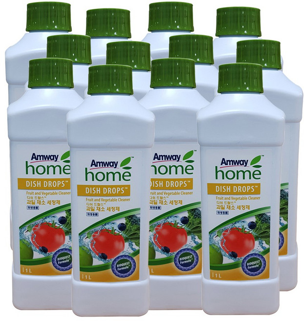 암웨이 과일 채소세정제 1L, 12개