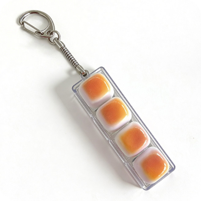 루아르모 키보드 키캡 키링 LED 딸각이 클릭커 4구, 1개, 마쉬멜로우