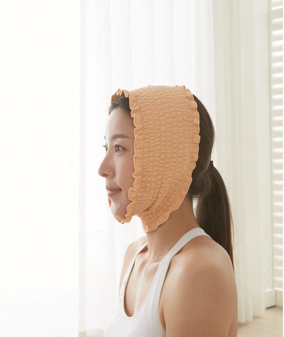 바디유 입벌림 방지 턱보호대 (BU-11) / 3중(면+ 포리+면)직의 면사에 황토를 함유하여 온열과 안정감을 더해 줍니다., 1개