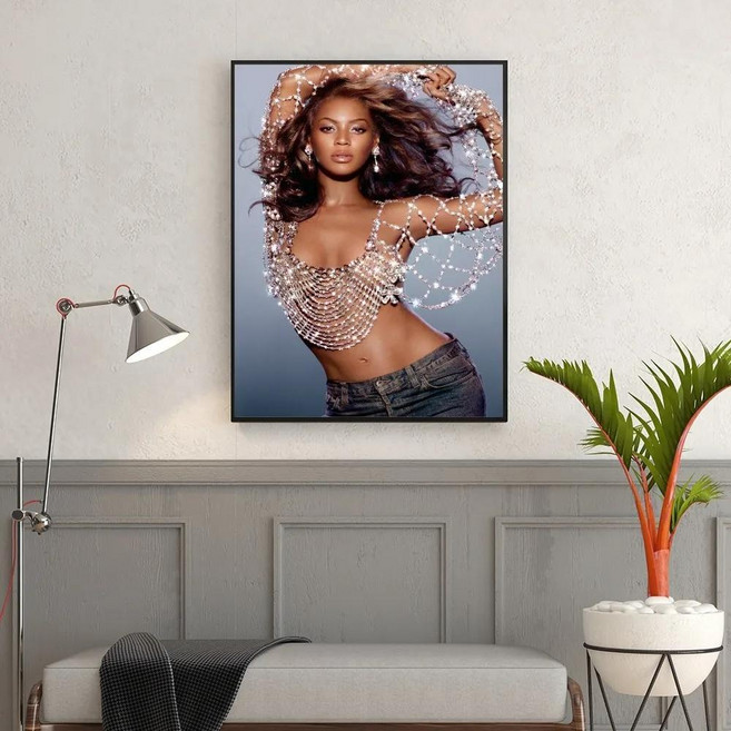 레트로 비욘세 포스터 자기 접착 아트 크래프트 종이 스티커 룸 카페 빈티지 장식 그림, D. 21x30 No Frame, 8. z2, 1개