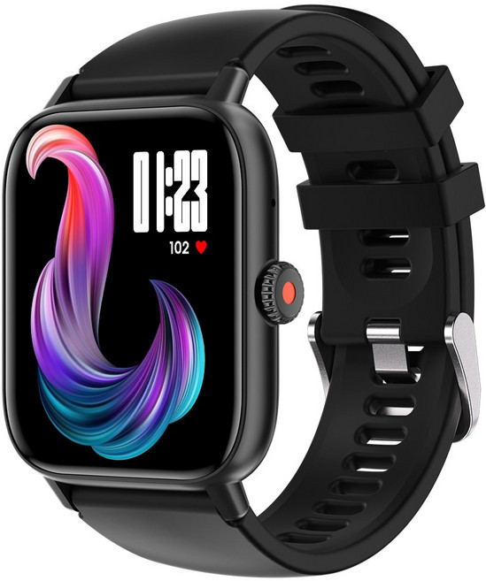 WAPIK 블루투스 통화 스마트워치 Z8 초등학생 어린이시계 한글판 GPS, GPS + 블루투스, 4.8cm, 블랙