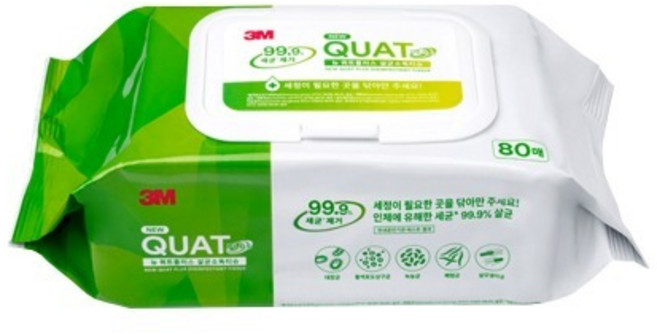 3M 뉴쿼트플러스 살균소독 티슈 50매 24개, 단품