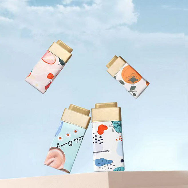 러블리 큐트 14cm 초미니 경량 6단 양우산 자외선 차단 간편한