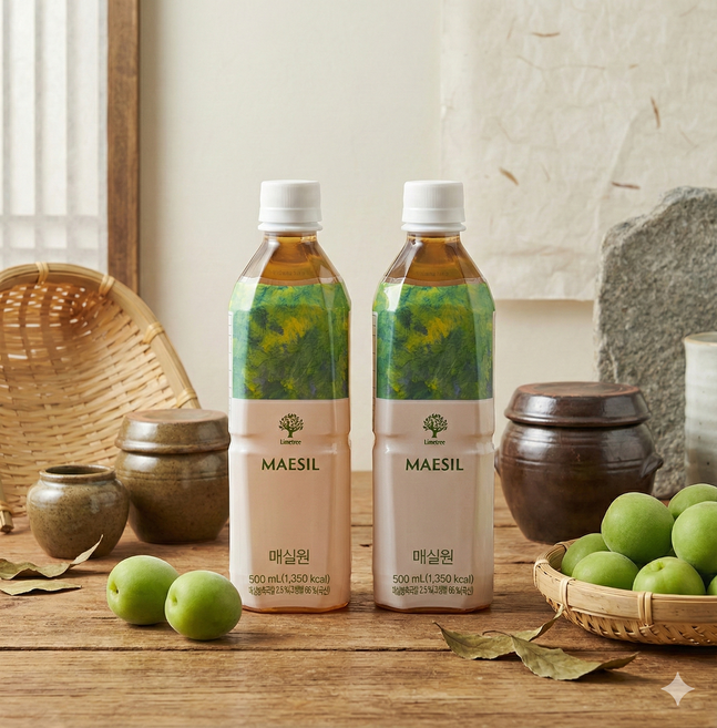 암웨이 지리산의 싱그러움 담은 라임트리 매실원 1L X 2병, 2개, 500ml