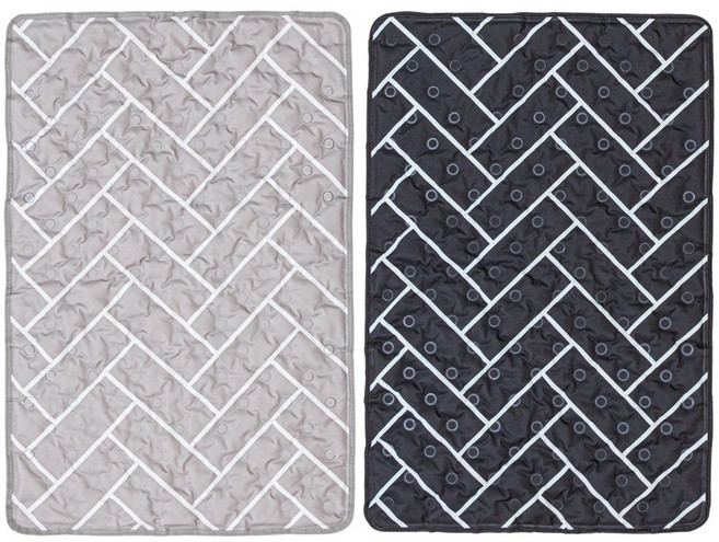 아쏘 쿨매트 헤링본 양면 아이스 침대 쿨패드 특대형, 중형(매트1+베개1)