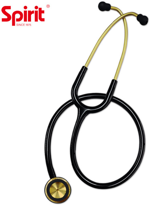 스피릿 의사용 청진기 CK-S601PF 양면형 의료기기, 골드, 1개