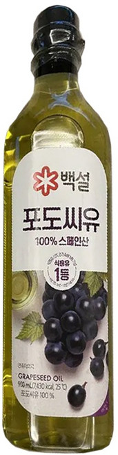 백설 포도씨유, 900ml