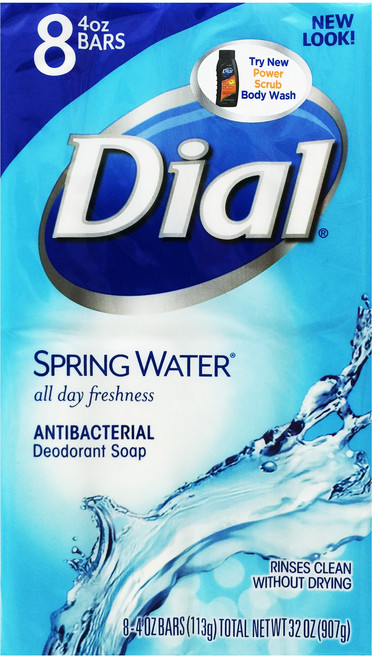Dial 黛雅 抗菌除臭香皂 清泉水馨香 全日清新, 113g, 8個