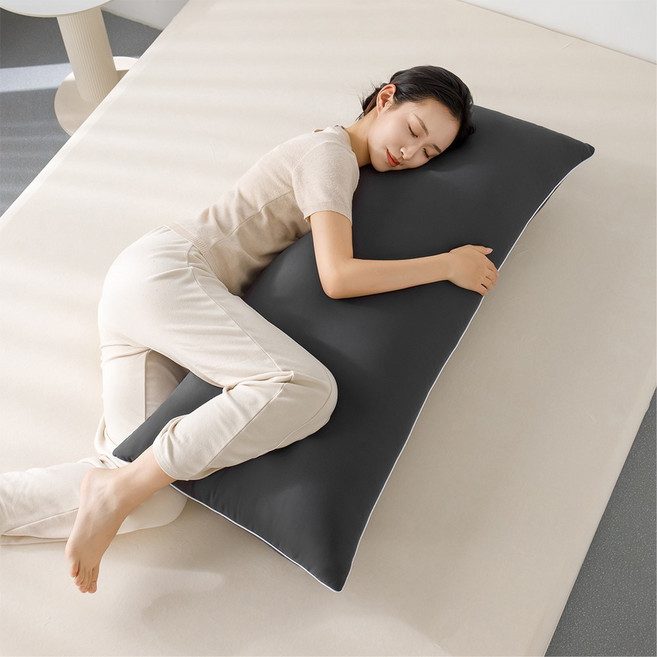 아누베오 사계절 자이언트 바디필로우+커버, 챠콜그레이