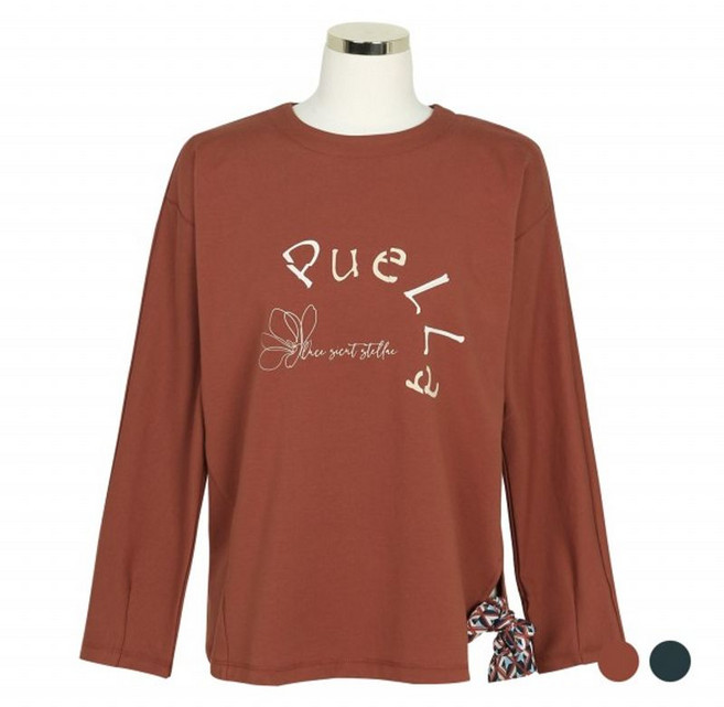 클라비스 그래픽 스카프 긴팔티셔츠 CVLWA4901M