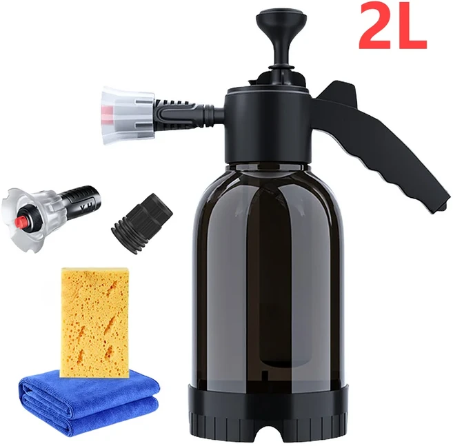 전기 폼 스프레이건 충전식 거품 비누 디펜서 샴푸 샤워 젤 페이셜 클렌저용 방수 거품 기계 350ml, 01 2L B SET Manual