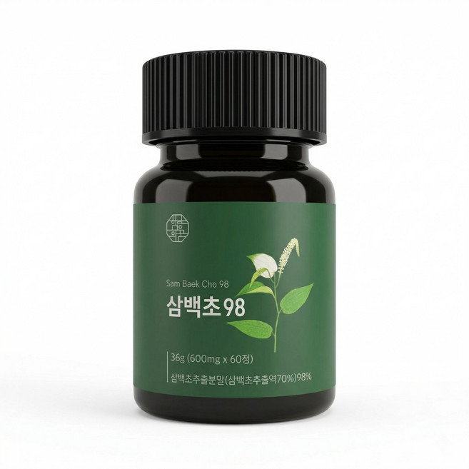 함량의꿈 삼백초 추출물 식약청인증 HACCP 100% 정품, 1개, 60정