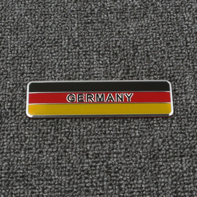 폭스바겐 독일국기 알루미늄 스티커, 8)GERMANY로고 롱타입(10.5x3), 1개