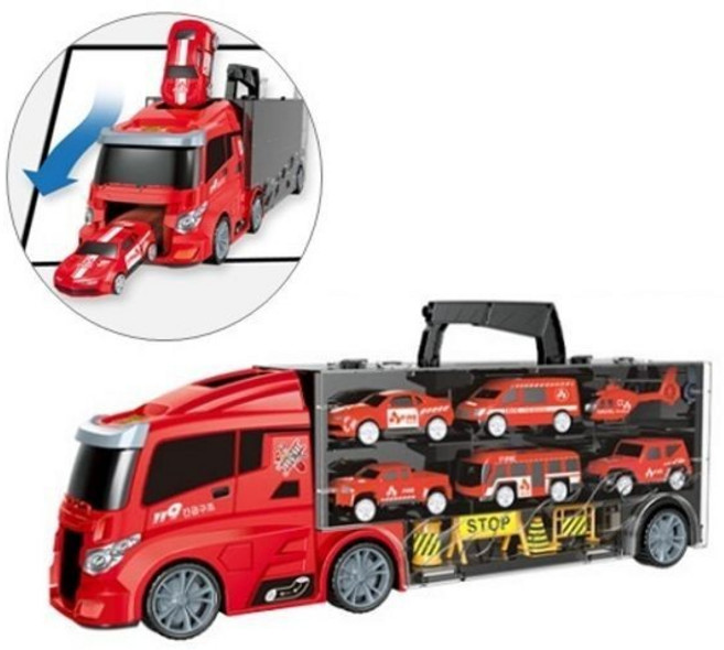 카캐리어 소방차 소방헬기 미니카 슬로프 손잡이, 1개