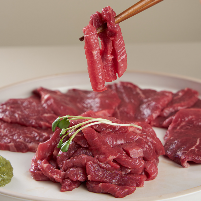 열광한우 마장동 당일손질 생고기 육회 (냉장), 1개, 200g