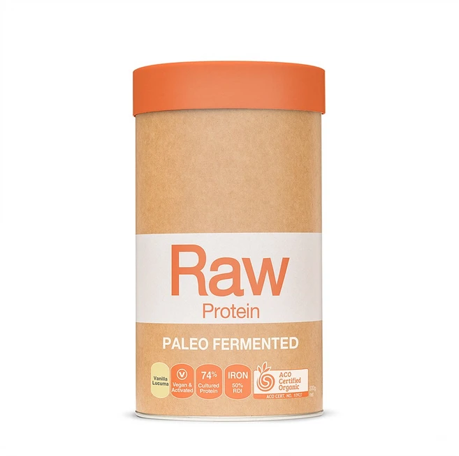AMAZONIA Raw Paleo Fermented 아마조니아 로우 팔레오 퍼멘티드 바닐라 루쿠마 프로틴 500g, 1개 - 쿠팡