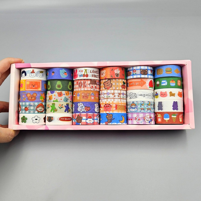 일상채움 다꾸용 마스킹 테이프 1.5 x 2m 세트, 30p B 세트, 1세트