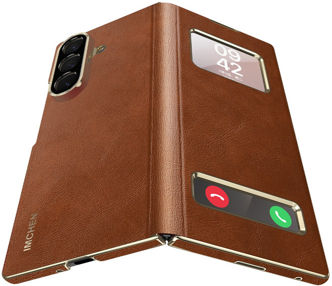 고급 비즈니스 풀커버 갤럭시 Z폴드7 케이스 힌지 액정 보호 뷰 커버 케이스