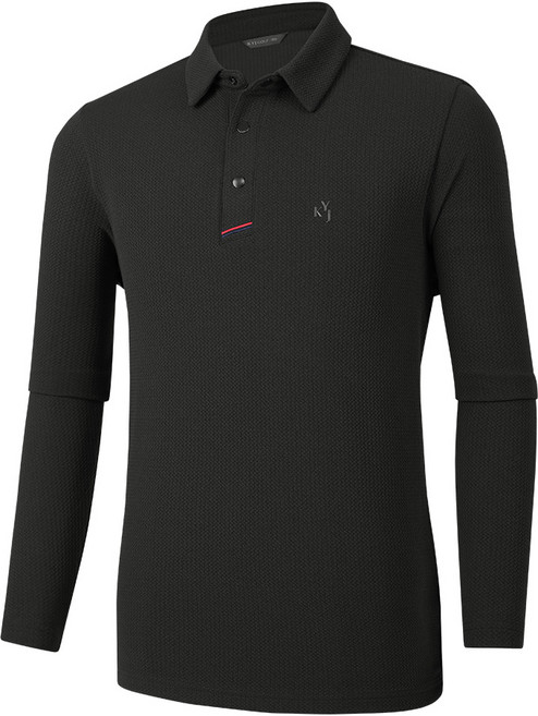 [김영주골프] 남성 긴팔 카라 티셔츠_골프 스판 미드시즌