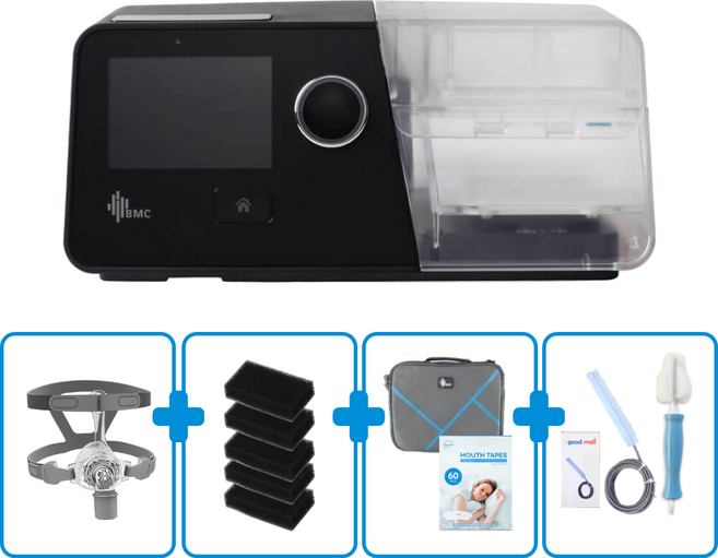 BMC G3 자동 양압기 Auto CPAP (마스크포함) 코골이방지 수면무호흡증 2년 보증 무상A/S, G3 + N5나잘마스크, L, 1개