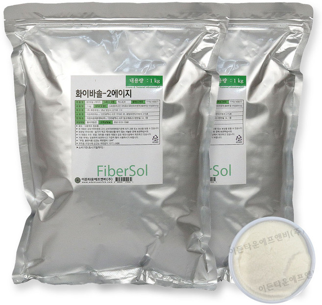 화이바솔2에이지 난소화성말토덱스트린 분말, 1kg, 2개