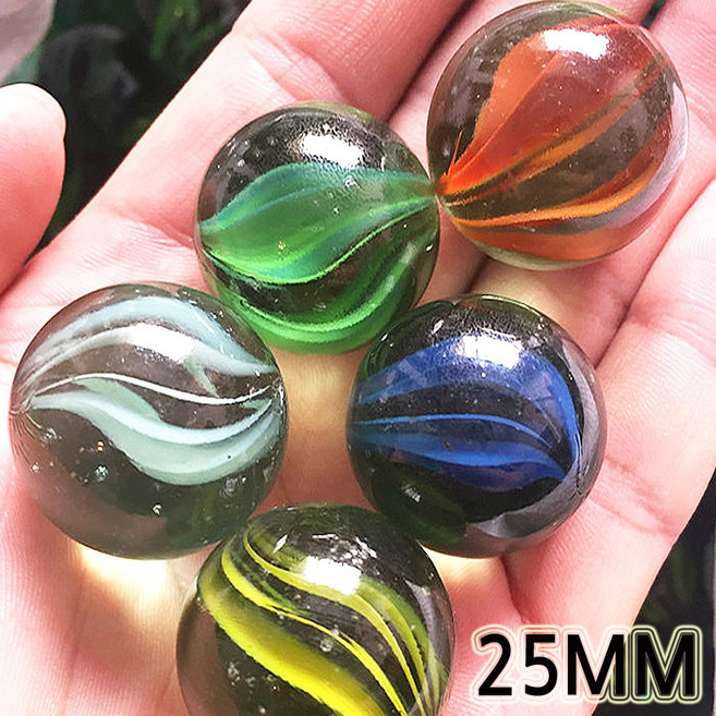 무늬 유리구슬/왕구슬/25mm/1kg/51개