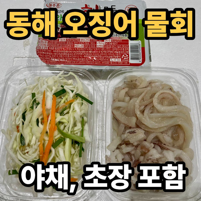 동해 오징어회 생오징어 오징어 물회, 1박스, 4인세트
