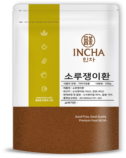 인차 소루쟁이 잎 환 소리쟁이 소루쟁이환, 1개, 300g