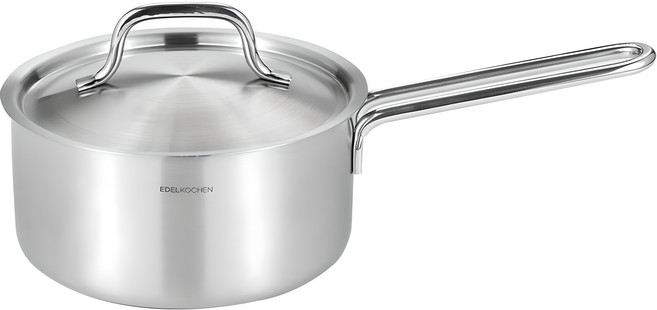에델코첸 인덕션 통3중 스테인리스 올데이 편수냄비, 16cm, 1개