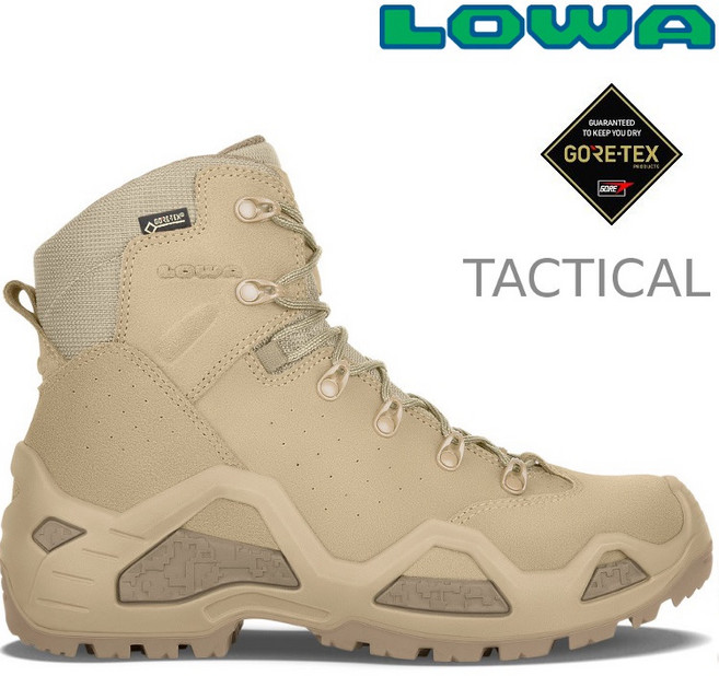 Lowa Z-6S GTX Ws C 女款中筒軍用鞋 防水登山軍靴 - 淺沙漠