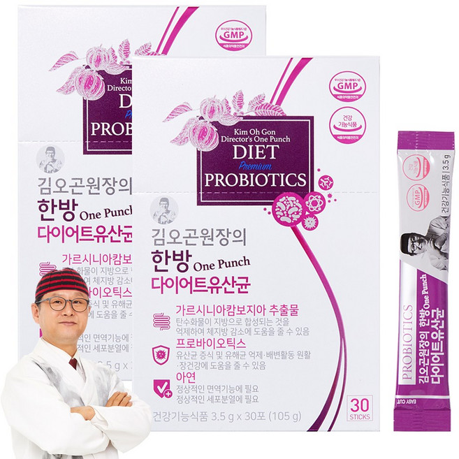 김오곤 원장의 한방 다이어트 유산균, 105g, 2개