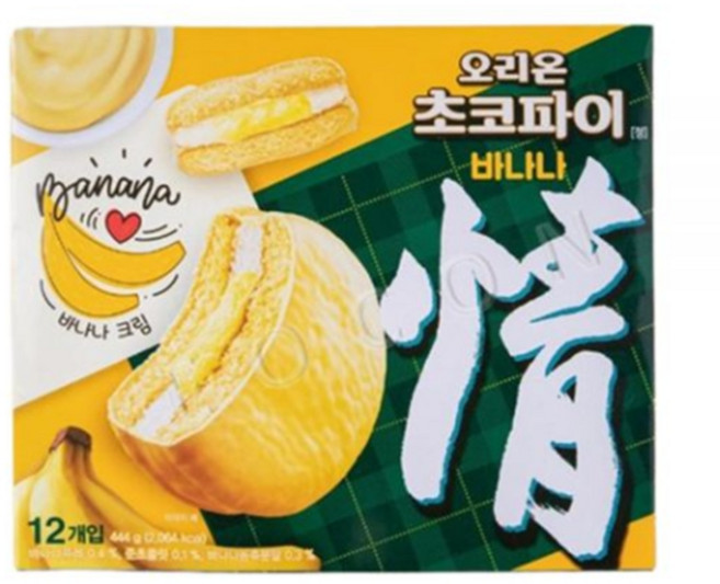 오리온초코파이 바나나, 444g, 8개