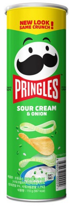 프링글스 사워크림 앤 어니언, 110g, 12개