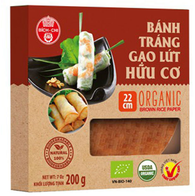[BICH CHI] 비츠치 22센티 유기농 현미 라이스 페이퍼 200G X 2개