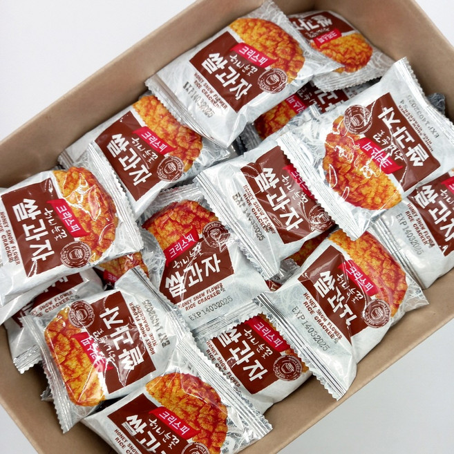 다파니 크리스피 눈꽃 허니쌀과자 개별포장 100개입, 1개