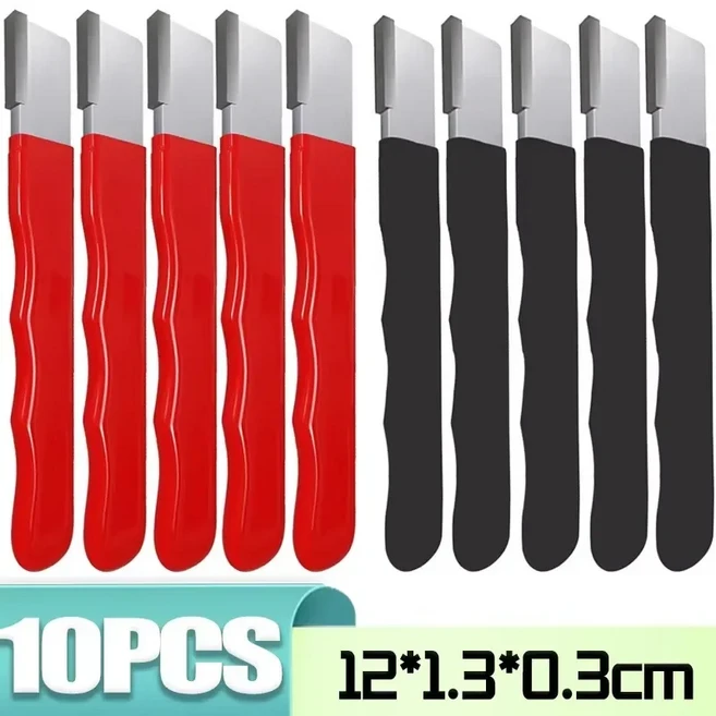 12/1PCS 휴대용 빠른 샤프너 합금강 수동 연삭 가위 칼 샤프닝 스톤 야외 홈 가든 도구, 01 12cm, 04 10PCS-Mixed