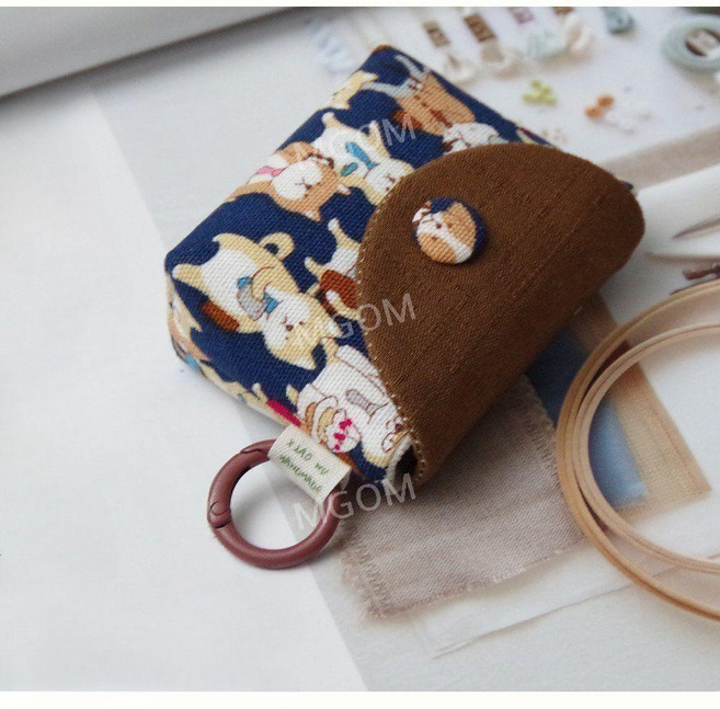 베오플레이 그레이스 케이스 호환 파우치 Beoplay Beo Grace 보호 커버 이어폰, 블루시바견